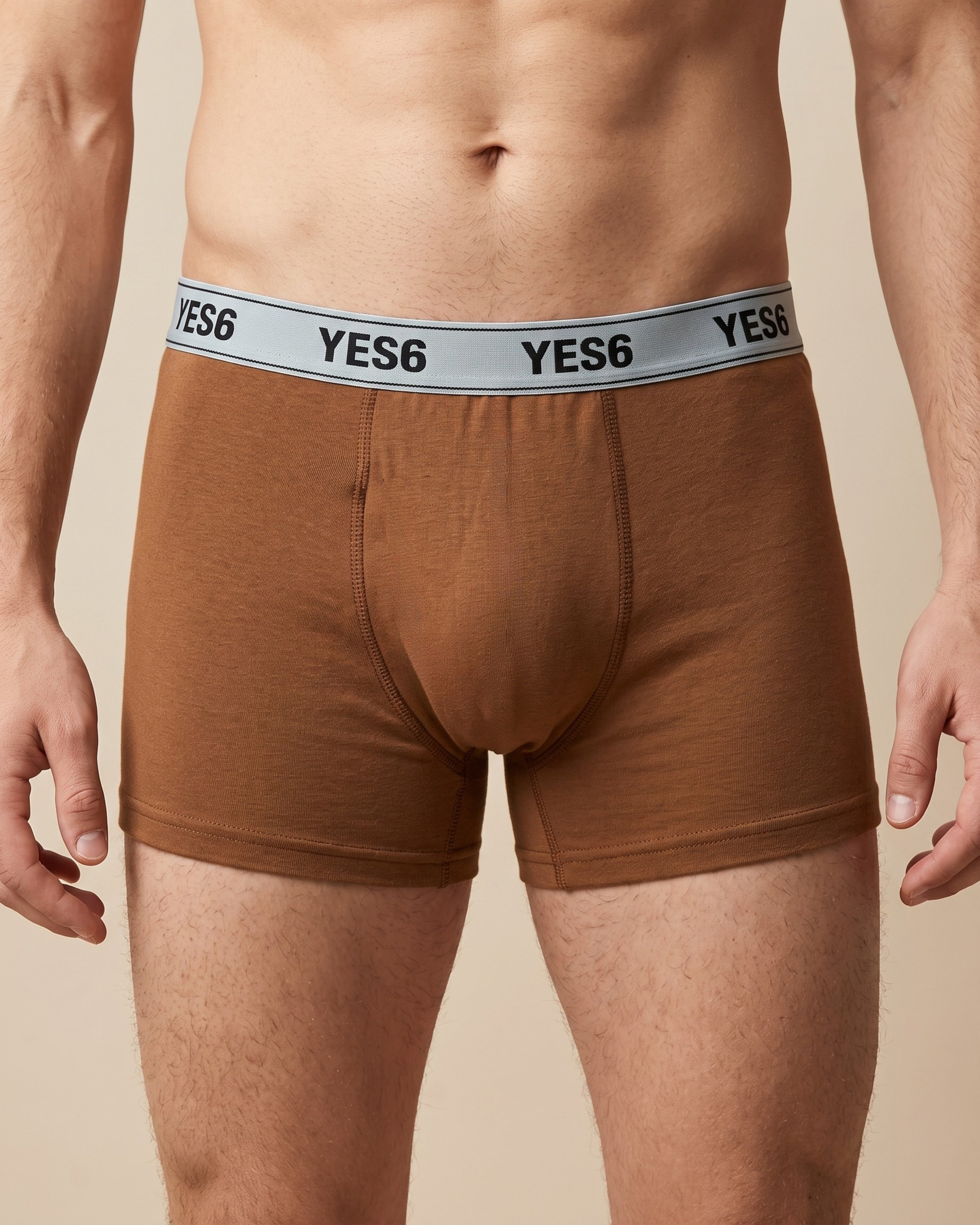 YES6 Premium Trunks – 6-Pack (Green, Grey, Brown)